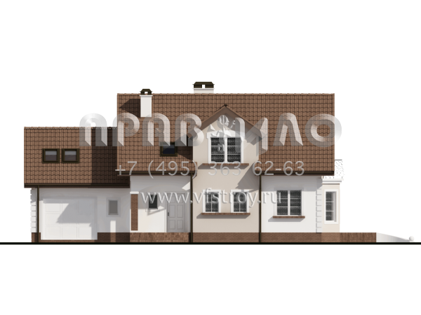 Проект двухэтажного дома с утонченными фасадами  S3-167 (Z28)