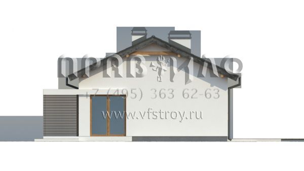 Проект небольшого частного домика в классическом стиле S3-77-2(Z254)