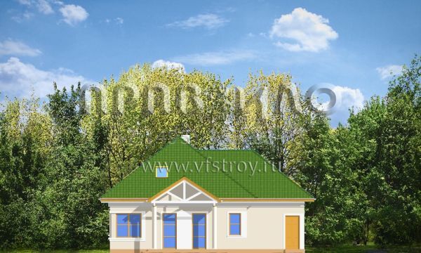 Проект одноэтажного дома с колоннами S8-178-1 (Мазурек 2)