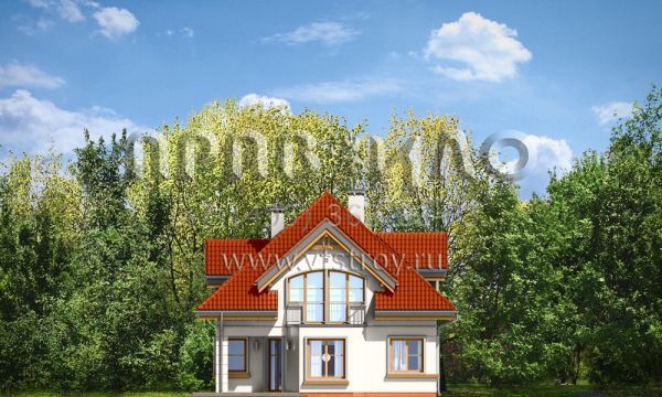 Проект коттеджа в классическом стиле S8-246 (Вероника)