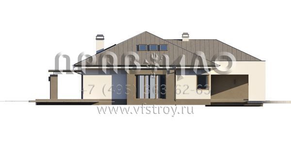 Проект элегантного загородного коттеджа S3-252-2 (Z158)