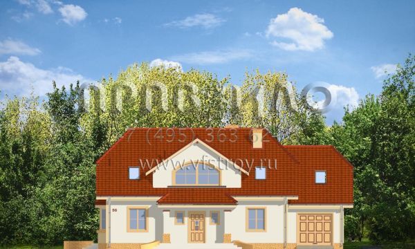 Проект дома с презентабельным входом S8-280-2 (Фокус)