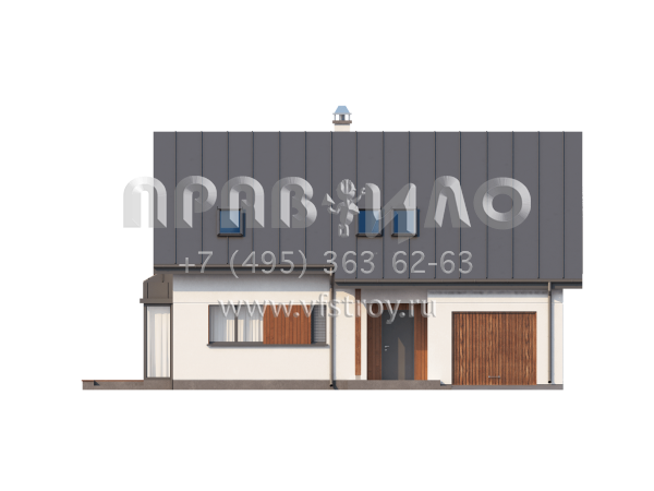 Проект квадратного в плане частного дома  S3-175 (Z186)