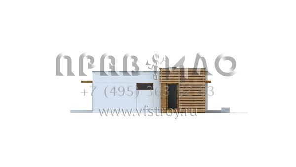 Проект дома с плоской кровлей в стиле хай-тек S3-99-1 (ZX53)