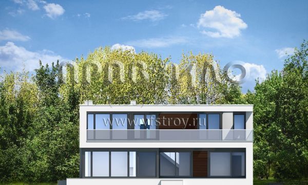 Проект дома с плоской кровлей S8-402 (Солнечная Вилла)