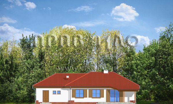 Проект выгодного одноэтажного дома S8-177 (Четыре Угла)