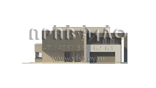 Проект комфортабельного двухэтажного особняка в стиле хайтек S3-312 (Zx127)