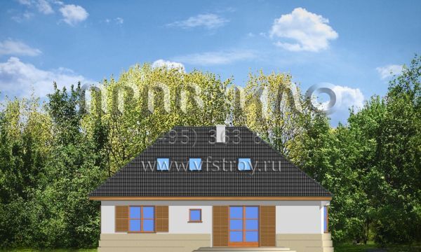 Проект классического загородного коттеджа S8-137-1 (Гаргамель)