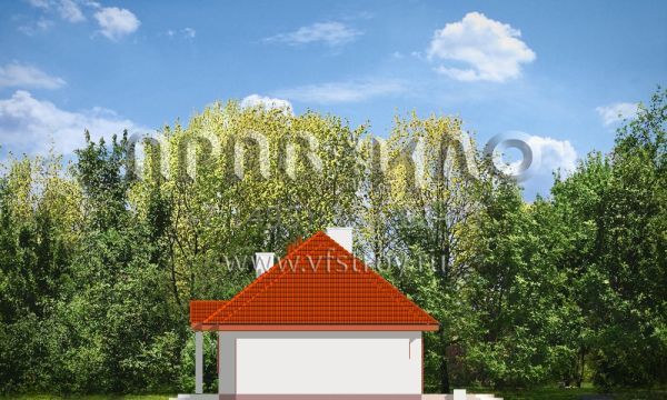 Проект коттеджа с многоскатной крышей S8-161 (Гаргамель с Гаражом)