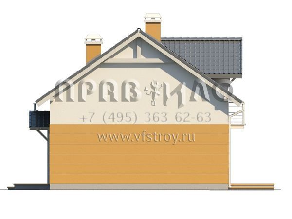 Проект простого загородного дома  S3-127-1 (Z65)