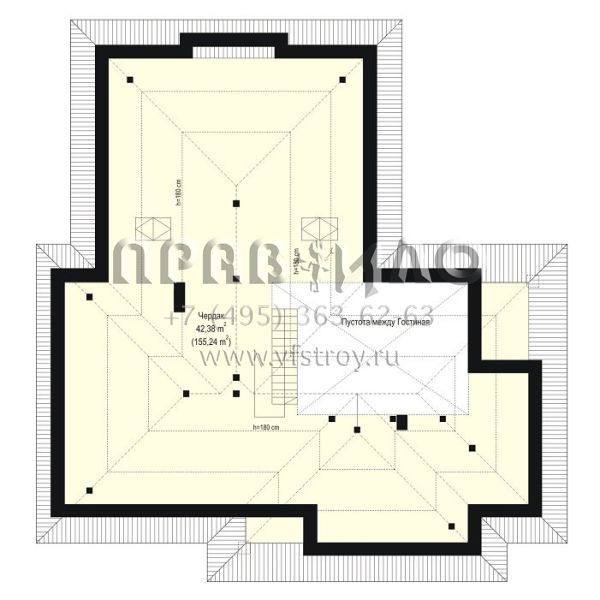 Проект загородного дома с чердаком S8-260 (Комфортный 3)