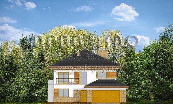 Проект комфортабельного двухэтажного дома S8-293-1 (Опал)