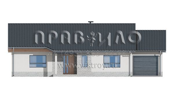 Проект комфортного загородного дома из кирпича, керамических блоков и газобетона S3-141-3 (Z41 GP)