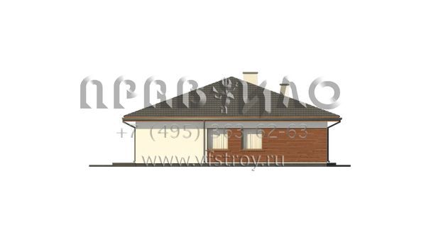 Проект стильного одноэтажного дома с уютной террасой S3-134-5 (Z321)