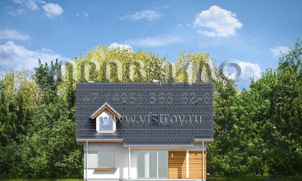 Проект быстровозводимого коттеджа S8-158-1 (Идеальный)