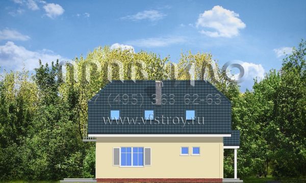 Проект небольшого коттеджа с балконом S8-110 (Адам)