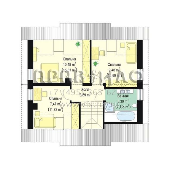 Проект яркого загородного дома S8-119 (Приключение)