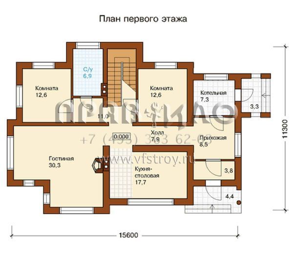 Лаконичный Коттедж S6-273(L-273-1P)