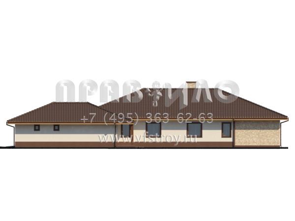 Проект просторного частного дома с пристроенным гаражом  S3-271 (Z82)