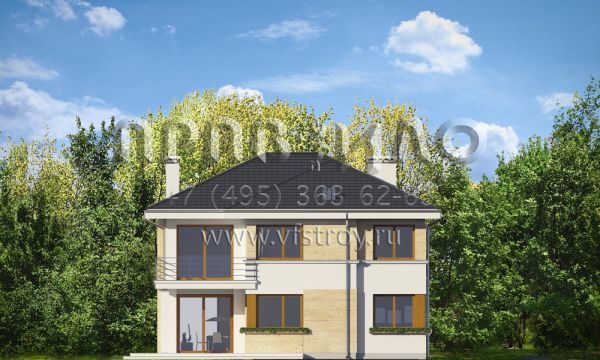 Проект светлого просторного особняка S8-191-3 (Ривьера 2)