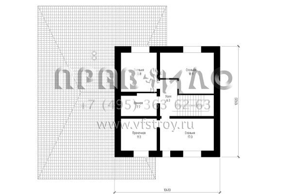 Проект дома с гаражом на две машины S7-242