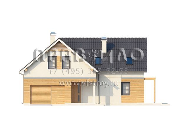 Проект комфортабельного Г-образного дома  S3-192 (Z125)