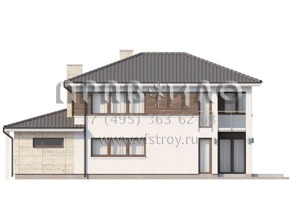 Проект загородного дома в стиле современной классики  s3-164-3 (zx8)