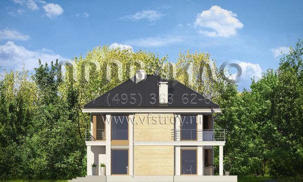 Проект загородного дома с обширным остеклением S8-253 (Ривьера 3)