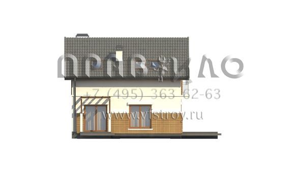 Проект комфортного частного дома для двоих  S3-129 (Z248)