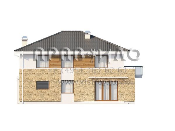 Проект виллы в современном стиле  S3-193-1(Zx29)