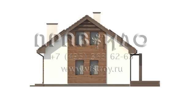 Проект одноэтажного мансардного дома классической архитектуры s3-156-6 (Z95 A)