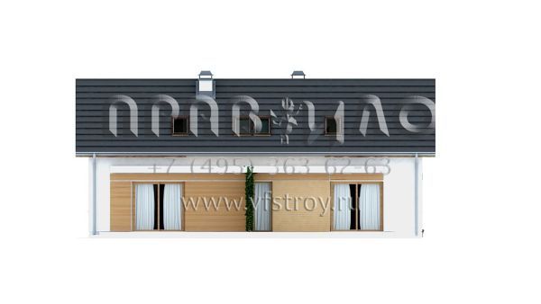 Проект прямоугольного в плане частного дома S3-198-2 (Z187)