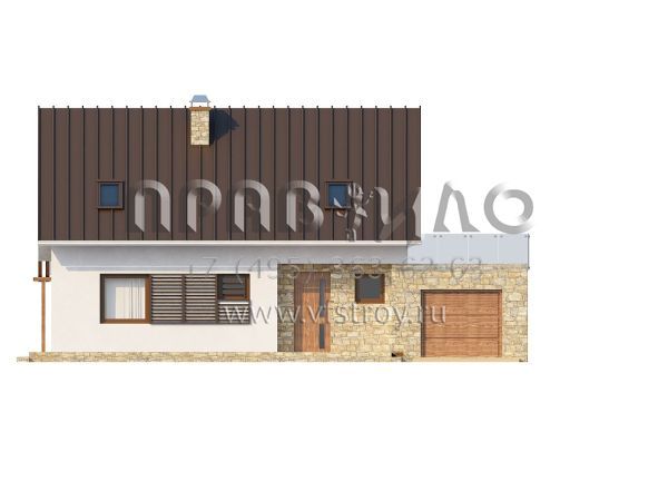 Проект экономичного комфортабельного дома S3-168-1 (Z127)