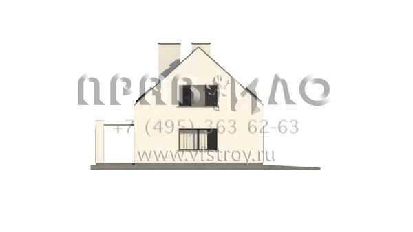 Проект современного мансардного дома с тремя спальнями и гаражом на одну машину s3-169-6 (Z353)