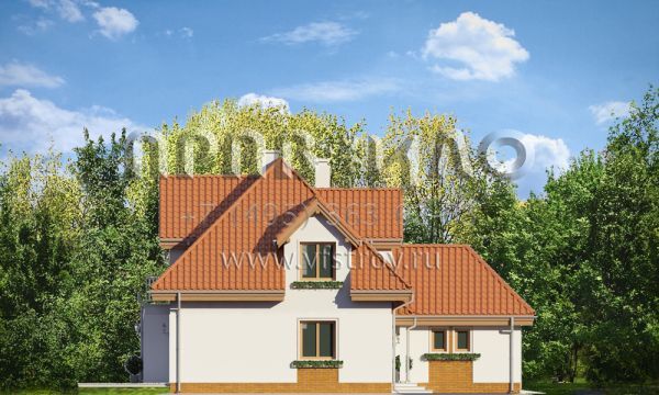 Проект классического загородного дома S8-195 (Классический)