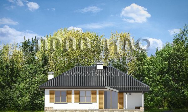 Проект загородного дома без гаража S8-120-3 (Четыре Угла 4)