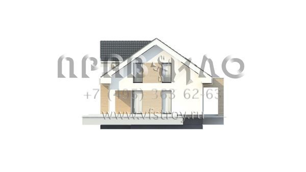 Проект загородного коттеджа с жилой мансардой s3-181-5 (Z160 A)