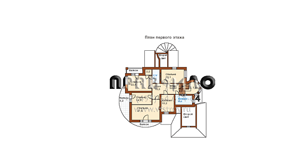 Проект дома из керамзитобетонных блоков L-385-1P