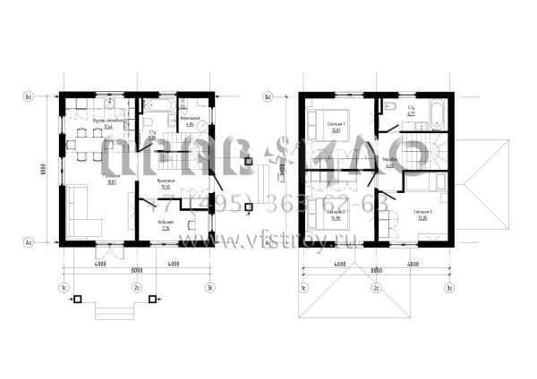 Проект двухэтажного дома из железобетонных панелей SP2-114 (2-114-СК)