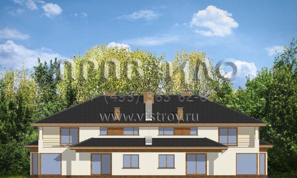 Проект большого дома на два хозяина S8-363 (Нептун)