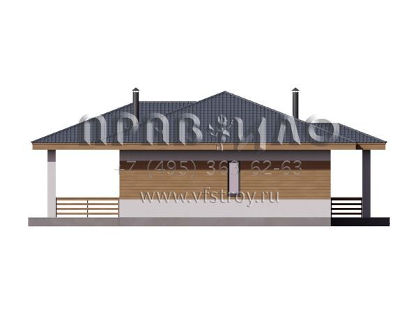 Проект оптимального одноэтажного дома S7-138 (5-17)