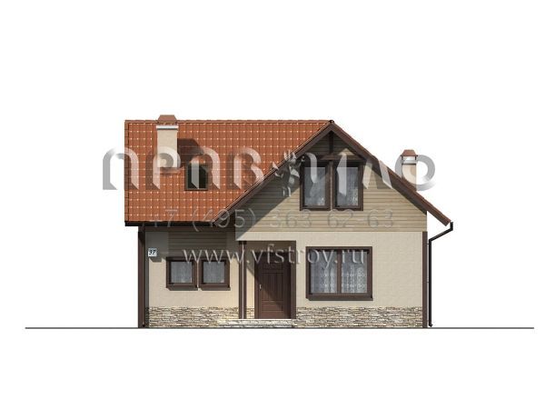 Проект Т-образного загородного дома S3-143-1 (Z37)