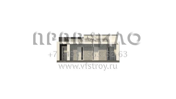 Проект просторного одноэтажного дома в стиле хайтек S3-133-5 (Zx69)