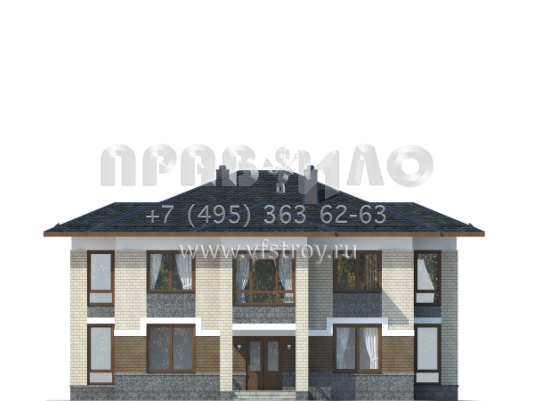 Проект двухэтажного дома с отличной планировкой S7-200(3-41)