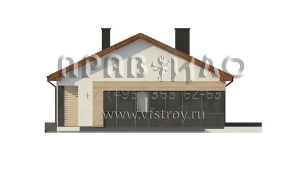 Проект удобного одноэтажного дома с четырьмя спальнями и большой гостиной S3-127-5 (Z349)