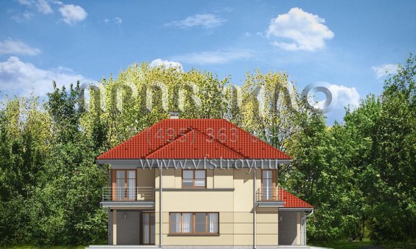 Проект респектабельного коттеджа S8-249 (Бирюза)