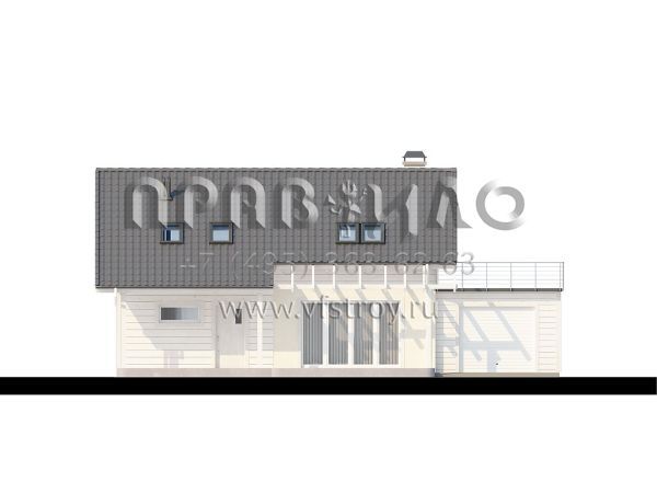 Проект удобного компактного загородного дома S3-186-1 (Z36)