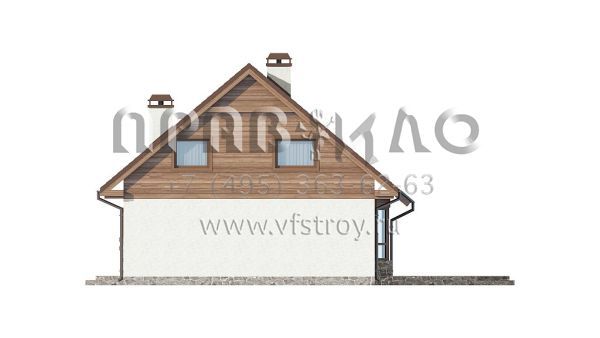 Проект загородного дома из газобетона, кирпича или керамических блоков S3-142-3 (Z40 os)