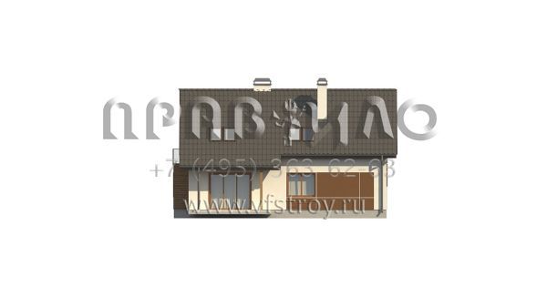 Проект частного дома для узкого участка S3-182-2 (Z178 A)