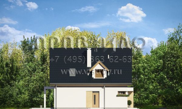 Проект керамоблочного загородного дома S8-171-2 (Своё жильё 2)